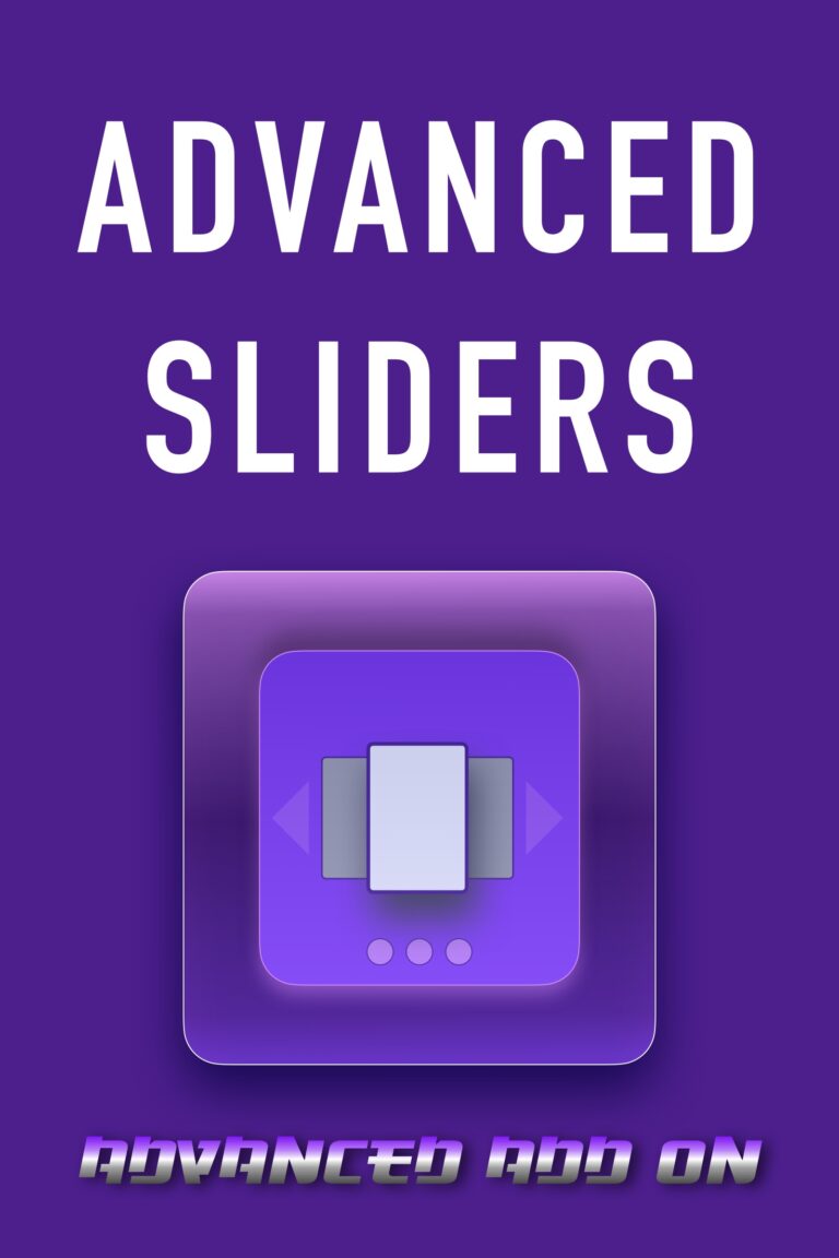 Advanced Sliders