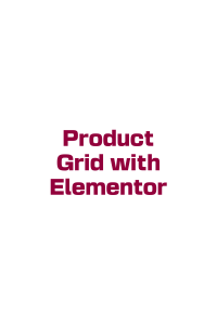 PRODUCT GRID WITH ELEMENTOR