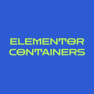 elementor containers