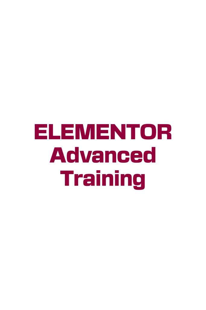 Elementor Advanced Training