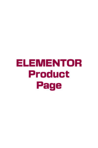 ELEMENTOR PRODUCT PAGE