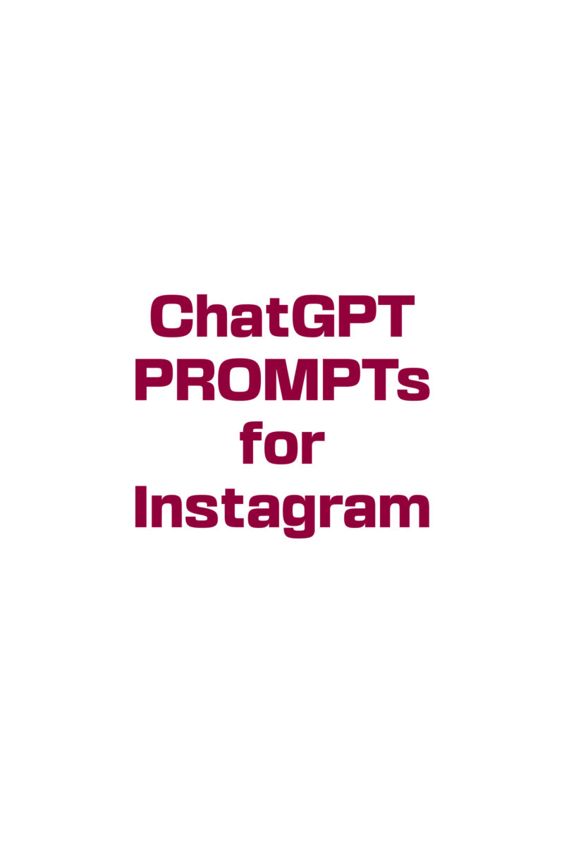 ChatGPT PROMPTs for Instagram