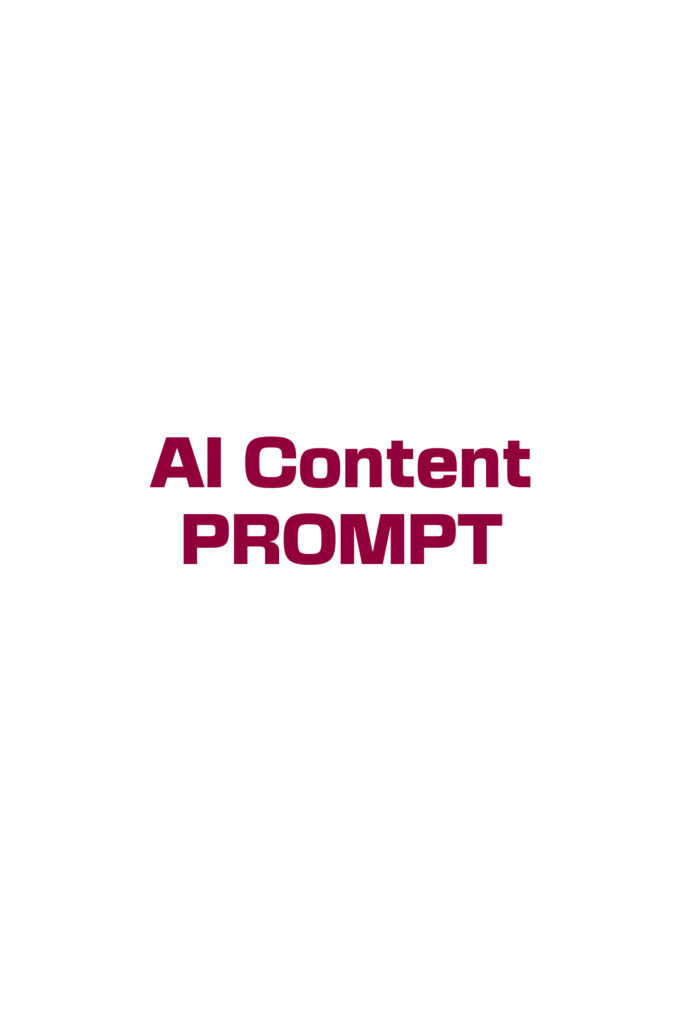 ai content prompt