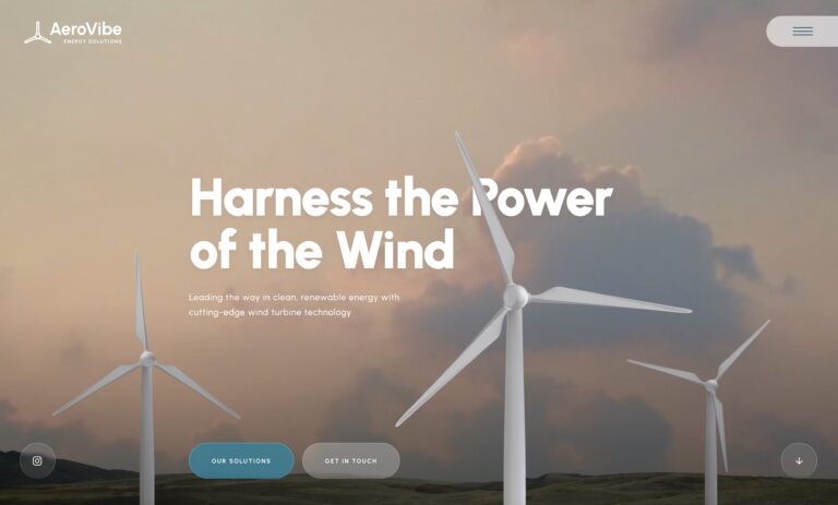 WEB DESIGN FOR WIND POWER