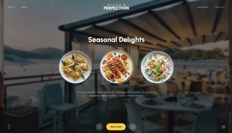 web design for restaurant